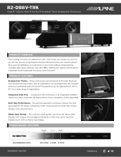 Alpine R2-DB8V-TRK Tech Sheet
