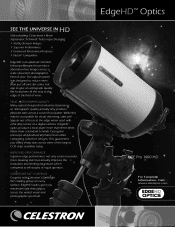 Celestron CGE PRO 1400 HD Computerized Telescope EdgeHD Optics Info Sheet