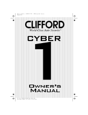 Clifford Cyber 1 Owners Guide