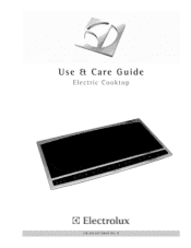Electrolux EW30EC55G Use and Care Guide