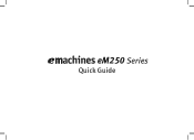 eMachines 250 eMachines 250 Netbook Series Quick Start Guide