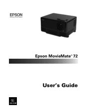 Epson MovieMate 72 User's Guide