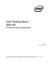 Intel DH61HO Technical Product Specification