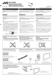 JVC KW-XG500 Installation Manual