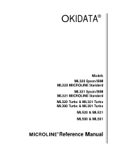 Oki ML591 MICROLINE Reference Manual