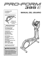 ProForm 310 E Elliptical Msp Manual