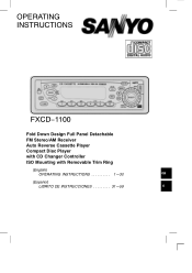 Sanyo FXCD-1100 Owners Manual