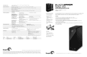 Seagate ST320005MNA10G-RK BlackArmor NAS 110 Data Sheet