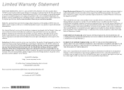 Sony VGF-AP1L Limited Warranty Statement (for new products)