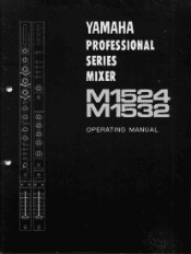 Yamaha M1524 Owner's Manual (image)
