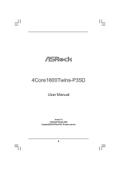 ASRock 4Core1600Twins-P35D User Manual