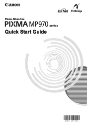 Canon MP970 MP970 series Quick Start Guide