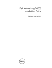 Dell Force10 S6000 Installation Guide
