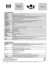 HP N270 HP Media Center Desktop PC - (English) m270n-b Product Datasheet and Product Specifications