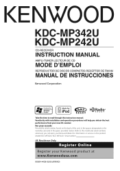 Kenwood KDC-MP342U Instruction Manual
