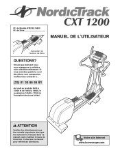NordicTrack Cxt 1200 Elliptical French Manual