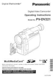 Panasonic PVDV221 PVDV221 User Guide