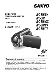 Sanyo VPC-SH1R VPC-SH1 Owners Manual French