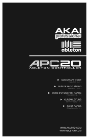 Akai APC20 Quick Start Guide