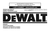Dewalt DW325C Instruction Manual