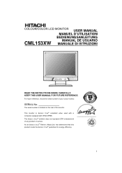 Hitachi CML153XW User Manual