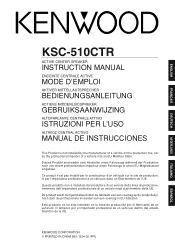Kenwood KSC-510CTR User Manual