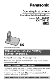 Panasonic KX-TG9321T Operating Instructions