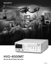 Sony HVO4000MT Brochure HVO-4000MT-Brochure
