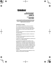 Uniden UDRC13 Spanish Owner's Manual