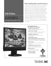 ViewSonic VG730M VG730m Spec Sheet