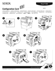 Xerox 5550B Instruction Sheet - Installing a Configuration Card
