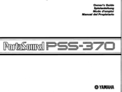 Yamaha PSS-370 Owner's Manual (image)
