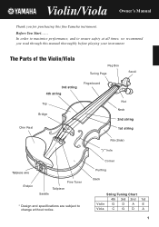 Yamaha V7SG Owner's Manual