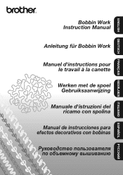 Brother International Innov-is 4750D Instruction Manual for Bobbin work