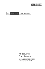 HP J3111A HP JetDirect Print Servers 600N/400N/500X/300X Administrator's Guide - 5969-3521