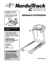 NordicTrack C 220i Treadmill Italian Manual