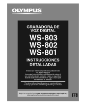 Olympus WS-801 WS-801 Instrucciones Detalladas (Espa?ol)