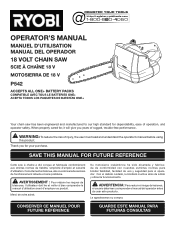 Ryobi P542 Operator's Manual