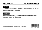 Sony DCR-SR46 Handycam Station and Wireless Remote