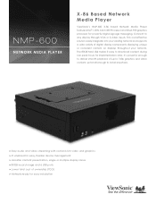ViewSonic NMP-600 NMP-600 Spec Sheet