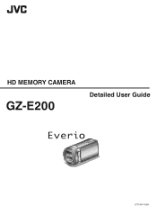 JVC GZ-E200 User Manual - English