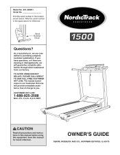 NordicTrack Powertread 1500 English Manual