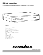 Panamax MB1000 Manual