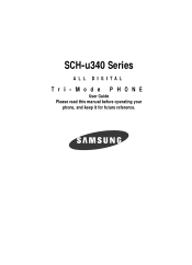 Samsung SCH U340 User Manual (ENGLISH)