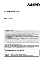 Sanyo VPC-HD1010 Instruction Manual, VPC-HD1010EX Xacti Library
