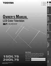 Toshiba 20DL75 User Manual