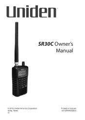 Uniden SR30C English Owner Manual