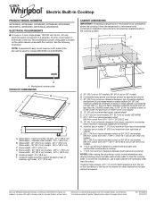 Whirlpool G7CE3635X Dimension Guide
