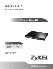 ZyXEL GS1500-24P User Guide