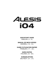 Alesis iO4 Quick Start Guide